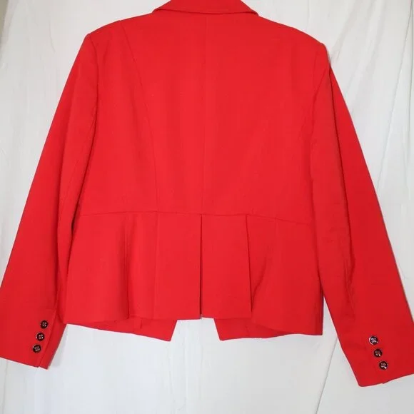 New York & Co (7th Avenue Design) - Mid-Length Blazer - Red - Size 14 - Picture 2 of 3